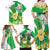 Wales Saint David's Day Family Matching Off Shoulder Maxi Dress and Hawaiian Shirt Welsh Funny Leek Daffodil