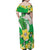 Wales Saint David's Day Family Matching Off Shoulder Maxi Dress and Hawaiian Shirt Welsh Funny Leek Daffodil