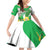 Wales Saint David's Day Family Matching Off Shoulder Short Dress and Hawaiian Shirt Welsh Funny Leek Daffodil