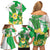 Wales Saint David's Day Family Matching Off Shoulder Short Dress and Hawaiian Shirt Welsh Funny Leek Daffodil
