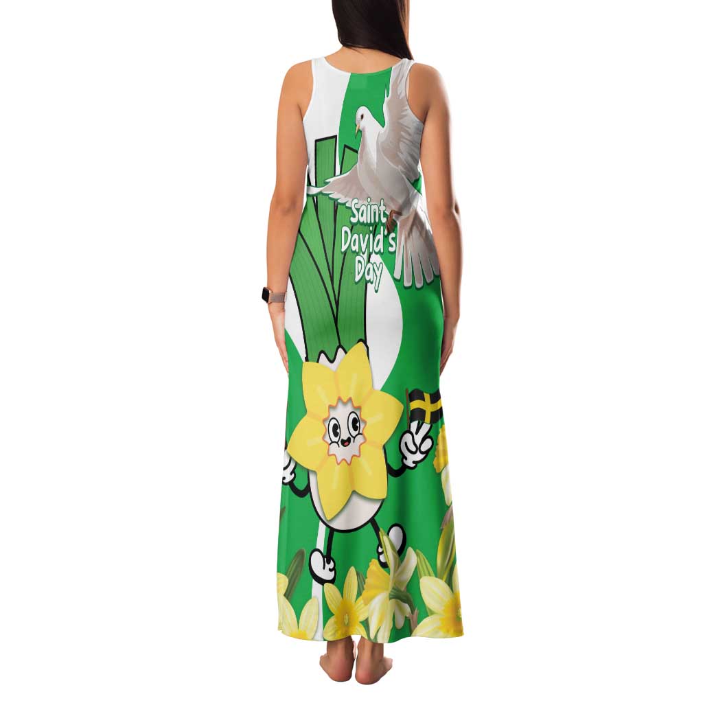 Wales Saint David's Day Family Matching Tank Maxi Dress and Hawaiian Shirt Welsh Funny Leek Daffodil