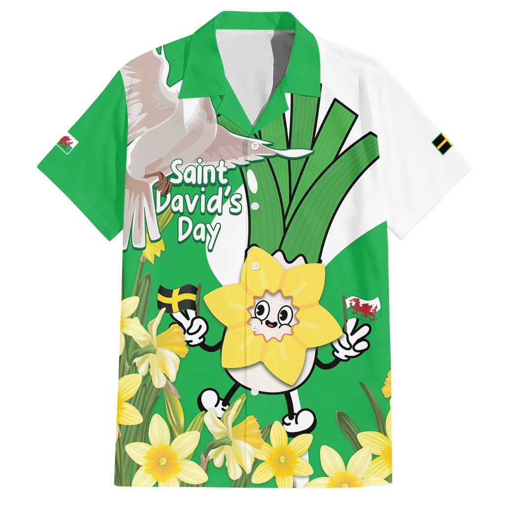 Wales Saint David's Day Hawaiian Shirt Welsh Funny Leek Daffodil