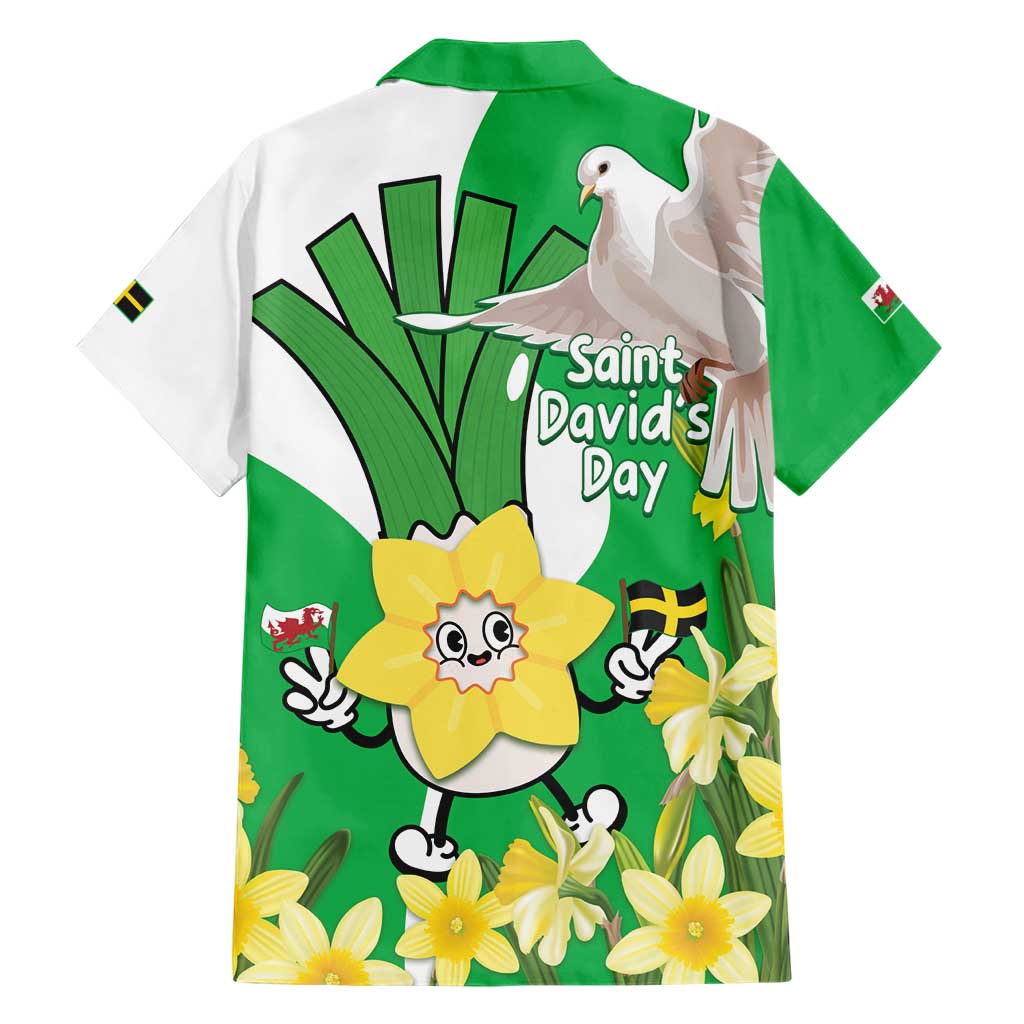 Wales Saint David's Day Hawaiian Shirt Welsh Funny Leek Daffodil