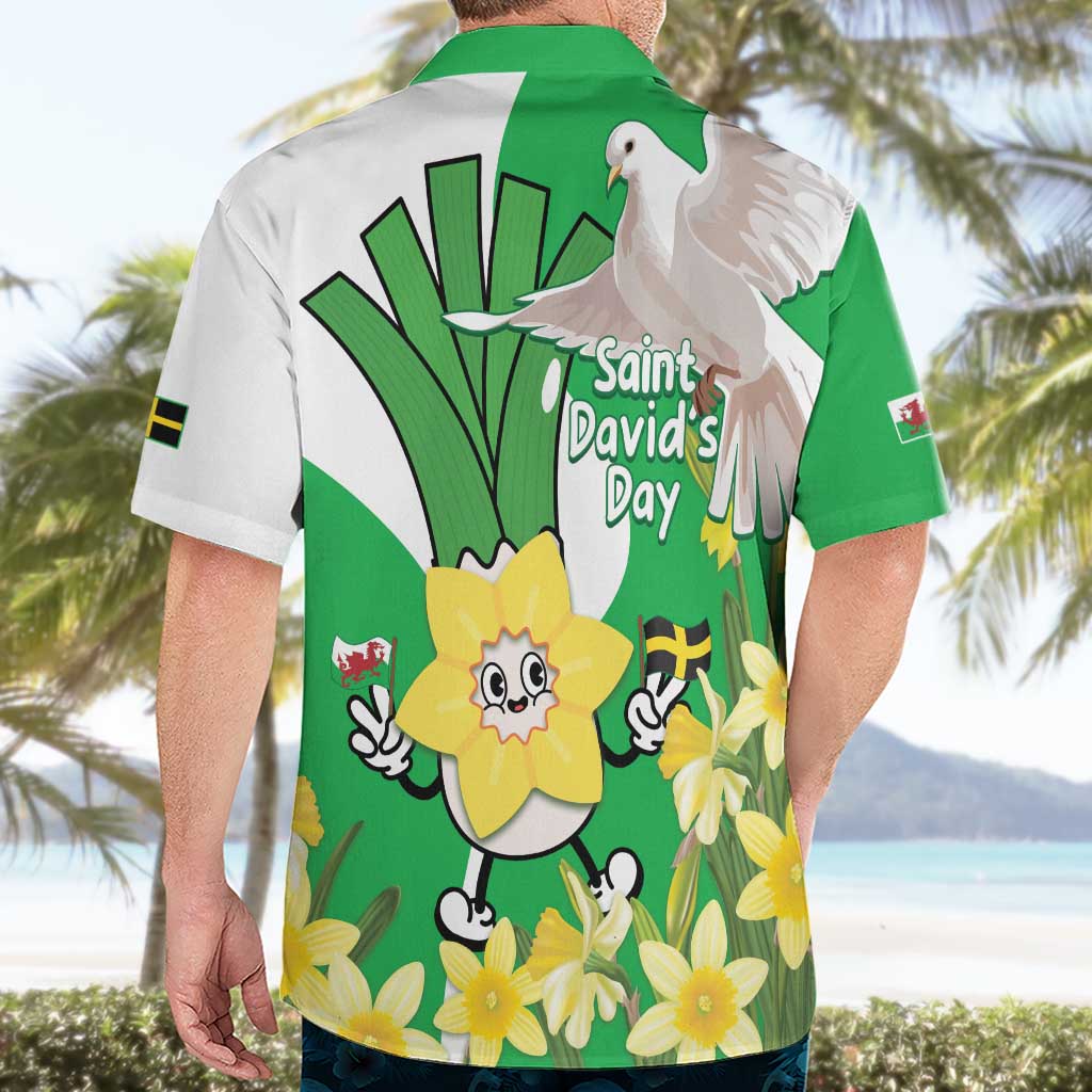 Wales Saint David's Day Hawaiian Shirt Welsh Funny Leek Daffodil
