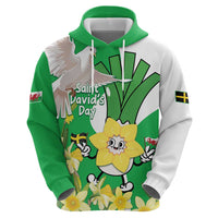 Wales Saint David's Day Hoodie Welsh Funny Leek Daffodil