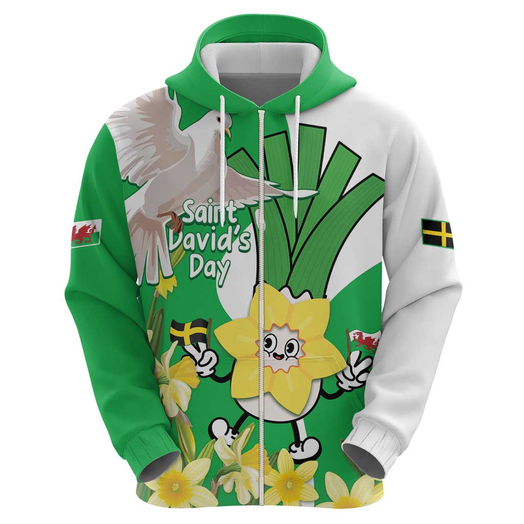 Wales Saint David's Day Hoodie Welsh Funny Leek Daffodil
