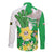 Wales Saint David's Day Long Sleeve Button Shirt Welsh Funny Leek Daffodil