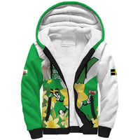 Wales Saint David's Day Sherpa Hoodie Welsh Funny Leek Daffodil