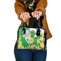 Wales Saint David's Day Shoulder Handbag Welsh Funny Leek Daffodil