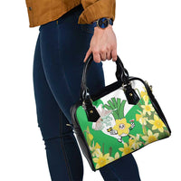 Wales Saint David's Day Shoulder Handbag Welsh Funny Leek Daffodil
