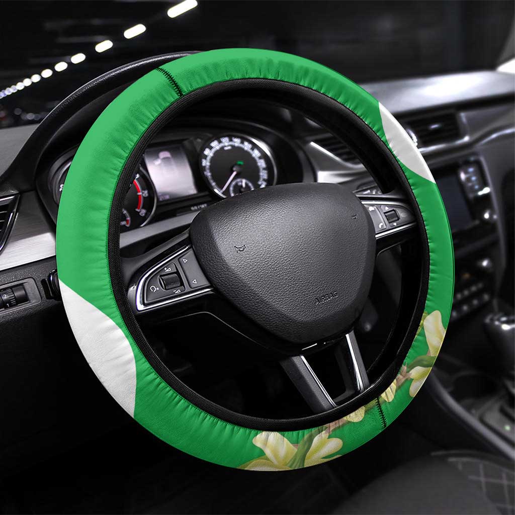 Wales Saint David's Day Steering Wheel Cover Welsh Funny Leek Daffodil