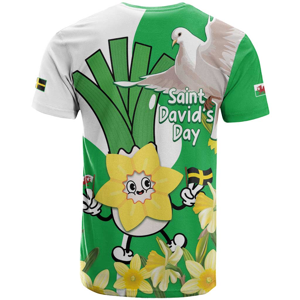 Wales Saint David's Day T Shirt Welsh Funny Leek Daffodil