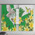 Wales Saint David's Day Window Curtain Welsh Funny Leek Daffodil