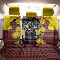 Welsh Dewi Sant Back Car Seat Cover Saint David With Daffodil