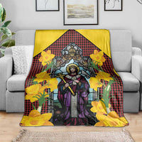 Welsh Dewi Sant Blanket Saint David With Daffodil