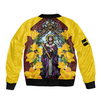 Welsh Dewi Sant Bomber Jacket Saint David With Daffodil