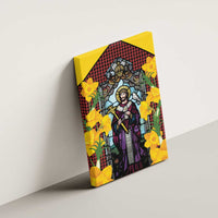 Welsh Dewi Sant Canvas Wall Art Saint David With Daffodil