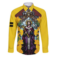 Welsh Dewi Sant Family Matching Short Sleeve Bodycon Dress and Hawaiian Shirt Saint David With Daffodil