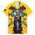 Welsh Dewi Sant Family Matching Summer Maxi Dress and Hawaiian Shirt Saint David With Daffodil