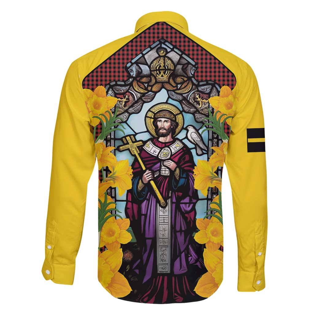 Welsh Dewi Sant Family Matching Summer Maxi Dress and Hawaiian Shirt Saint David With Daffodil