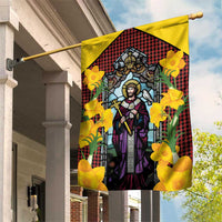 Welsh Dewi Sant Garden Flag Saint David With Daffodil