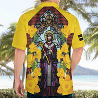 Welsh Dewi Sant Hawaiian Shirt Saint David With Daffodil