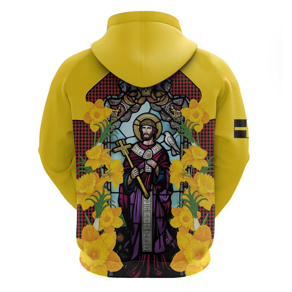 Welsh Dewi Sant Hoodie Saint David With Daffodil