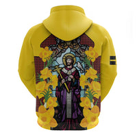 Welsh Dewi Sant Hoodie Saint David With Daffodil