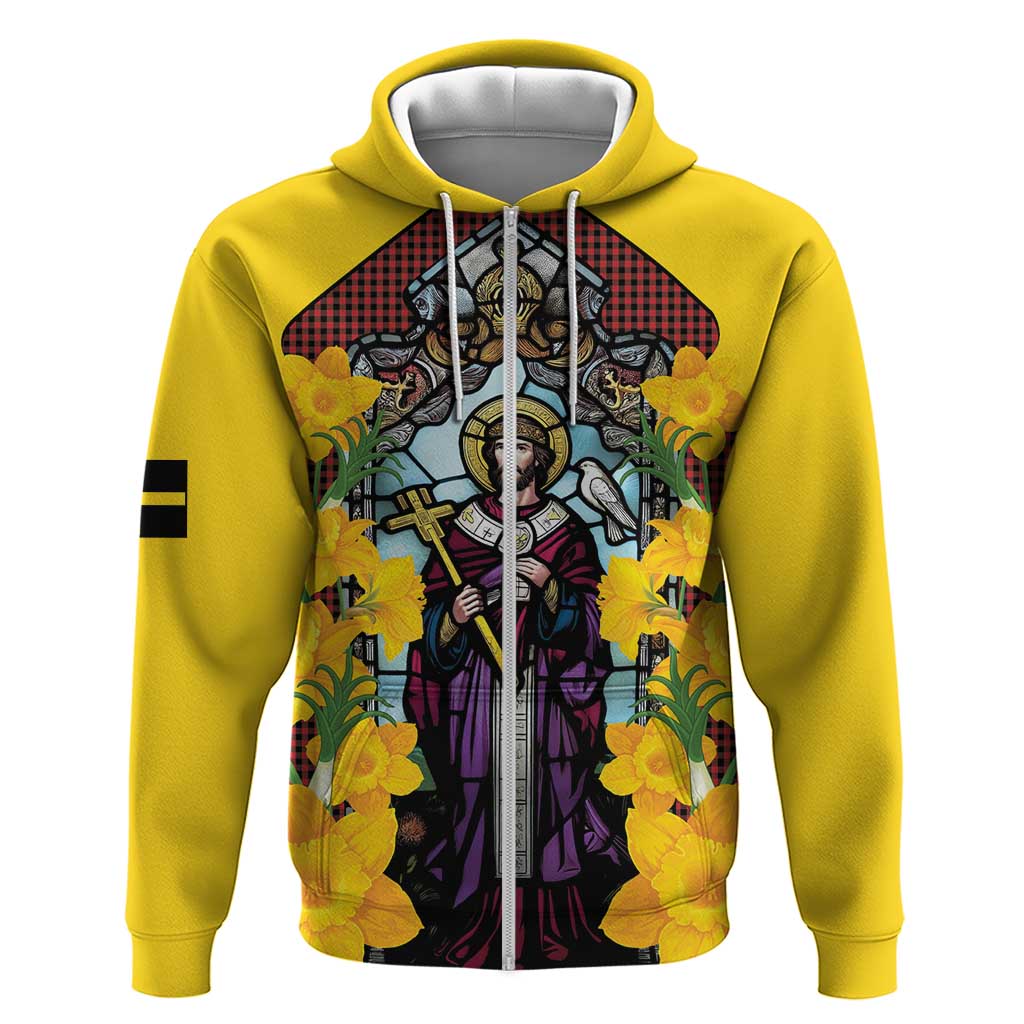 Welsh Dewi Sant Hoodie Saint David With Daffodil