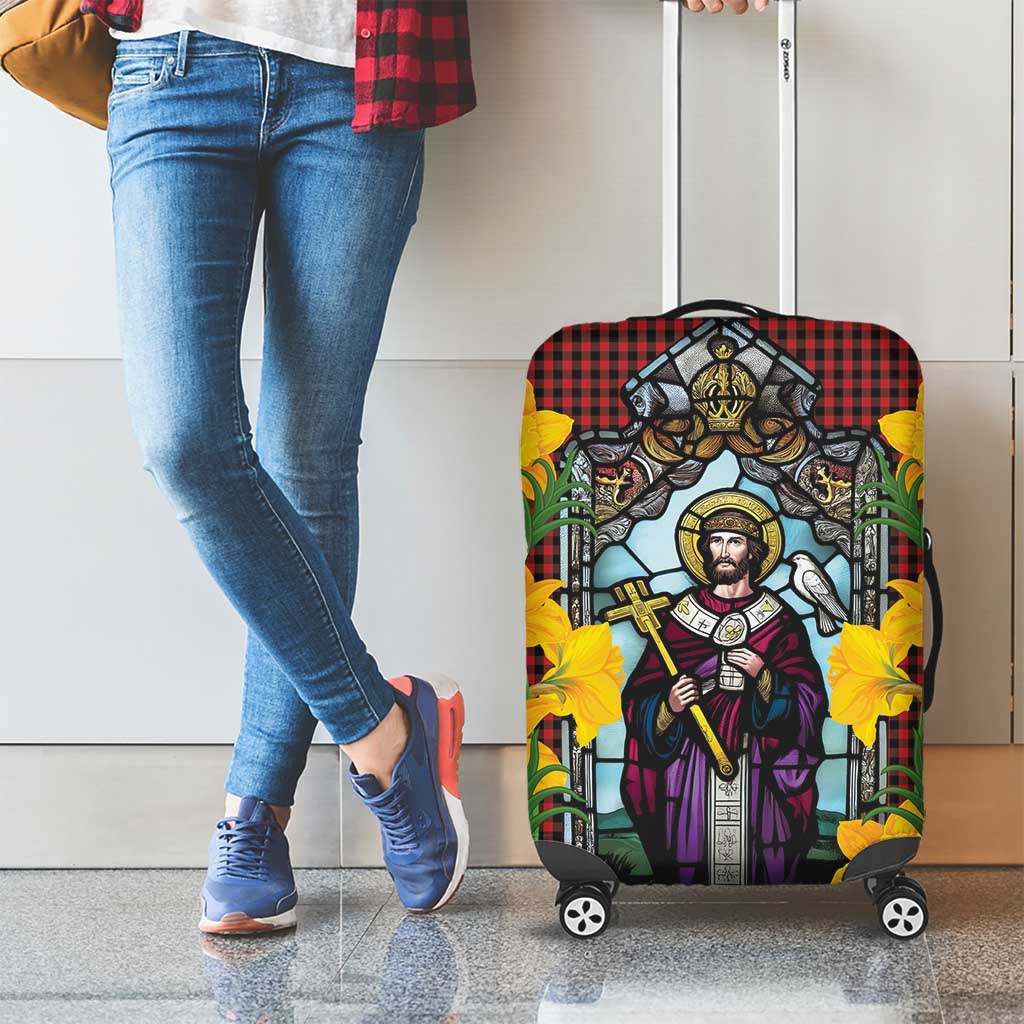 Welsh Dewi Sant Luggage Cover Saint David With Daffodil