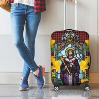 Welsh Dewi Sant Luggage Cover Saint David With Daffodil