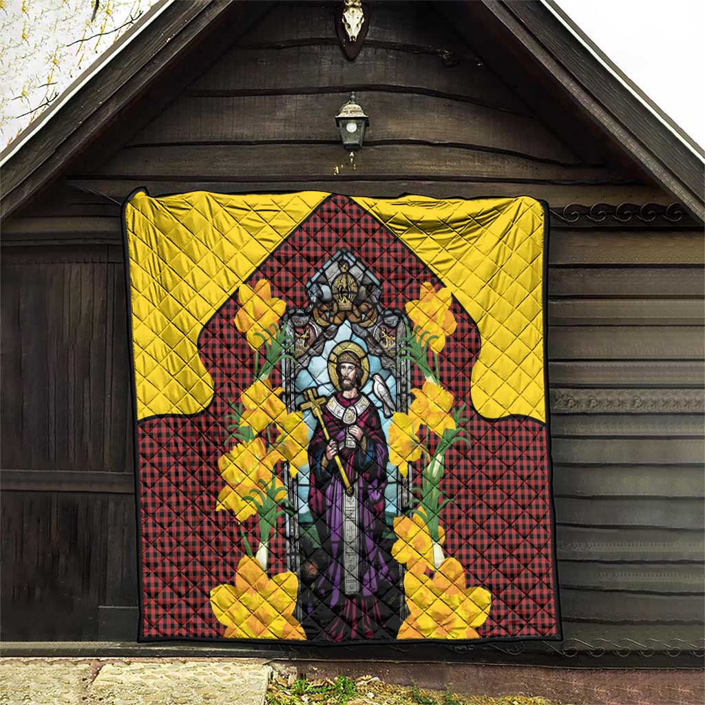 Welsh Dewi Sant Quilt Saint David With Daffodil