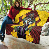 Welsh Dewi Sant Quilt Saint David With Daffodil