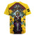 Welsh Dewi Sant Rugby Jersey Saint David With Daffodil