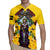 Welsh Dewi Sant Rugby Jersey Saint David With Daffodil
