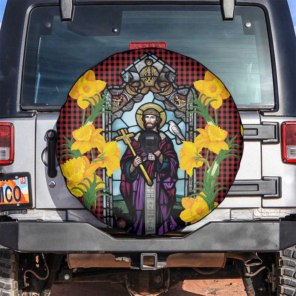 Welsh Dewi Sant Spare Tire Cover Saint David With Daffodil