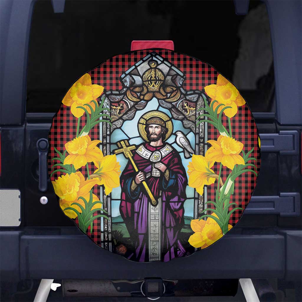 Welsh Dewi Sant Spare Tire Cover Saint David With Daffodil