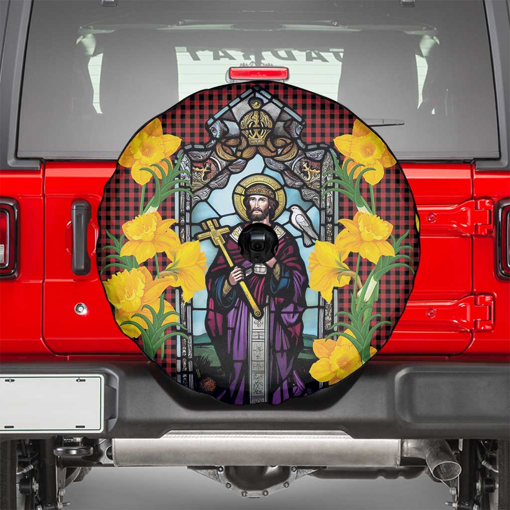 Welsh Dewi Sant Spare Tire Cover Saint David With Daffodil