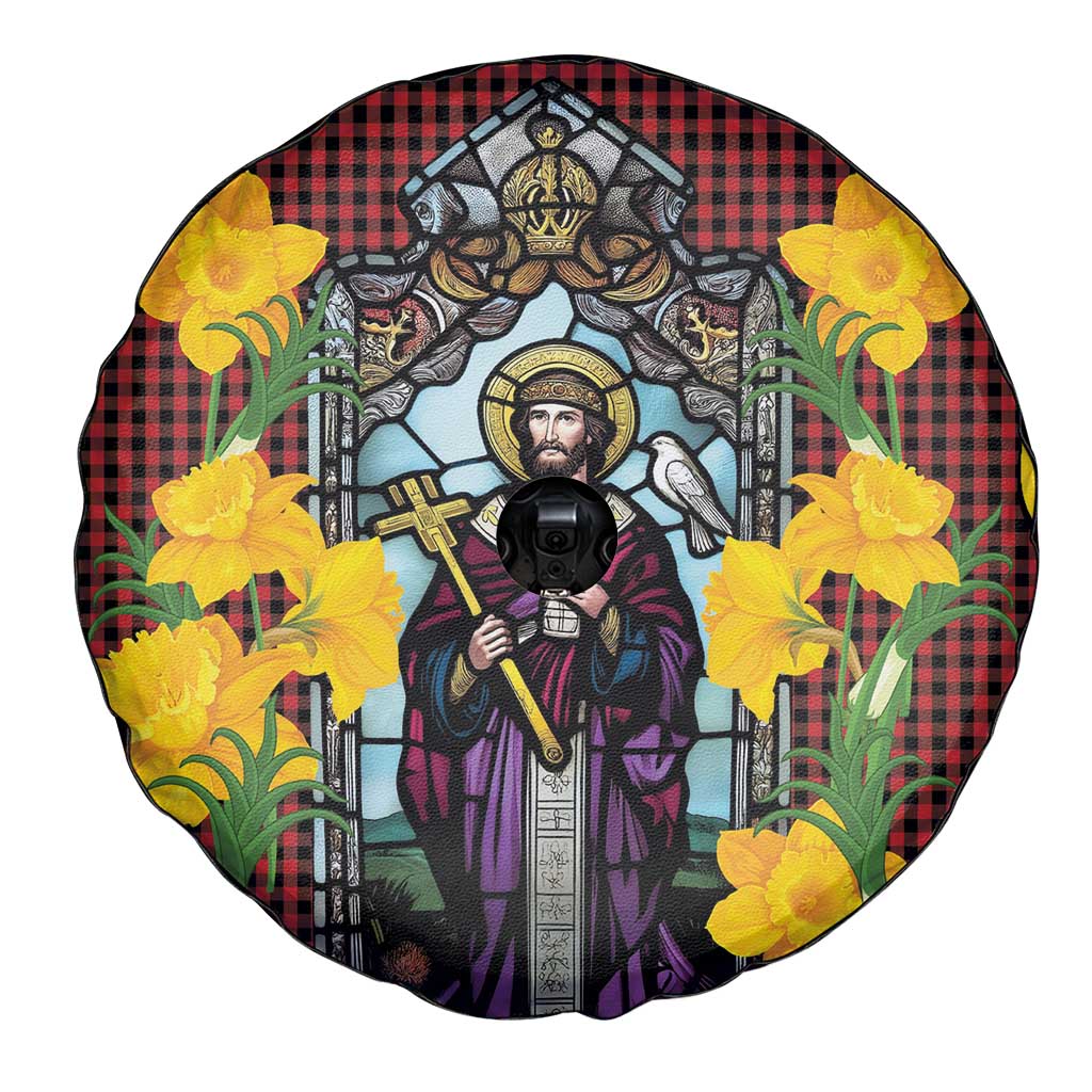 Welsh Dewi Sant Spare Tire Cover Saint David With Daffodil
