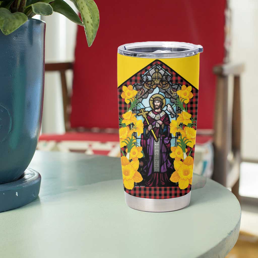 Welsh Dewi Sant Tumbler Cup Saint David With Daffodil