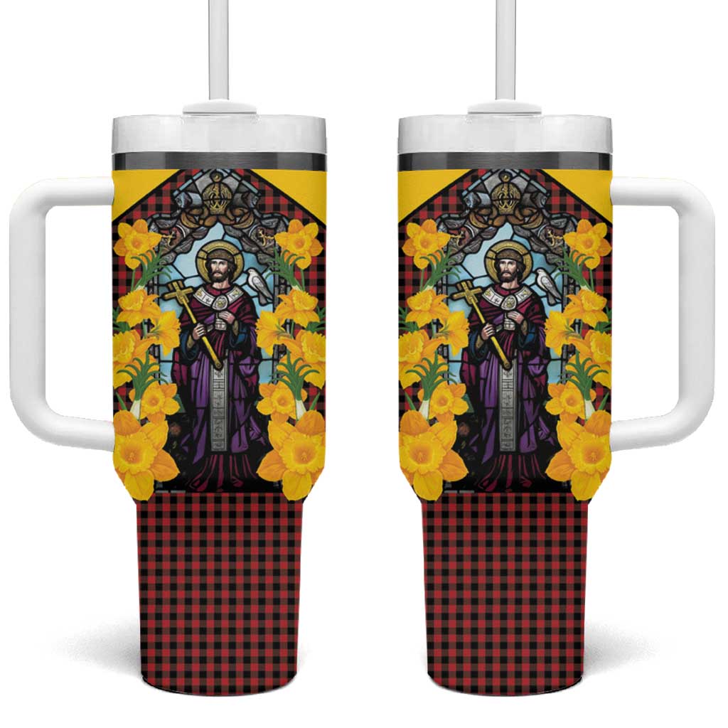 Welsh Dewi Sant Tumbler With Handle Saint David With Daffodil