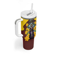 Welsh Dewi Sant Tumbler With Handle Saint David With Daffodil