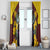 Welsh Dewi Sant Window Curtain Saint David With Daffodil
