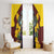 Welsh Dewi Sant Window Curtain Saint David With Daffodil