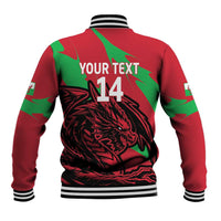Custom Wales Football Baseball Jacket 2025 Welsh Y Dreigiau