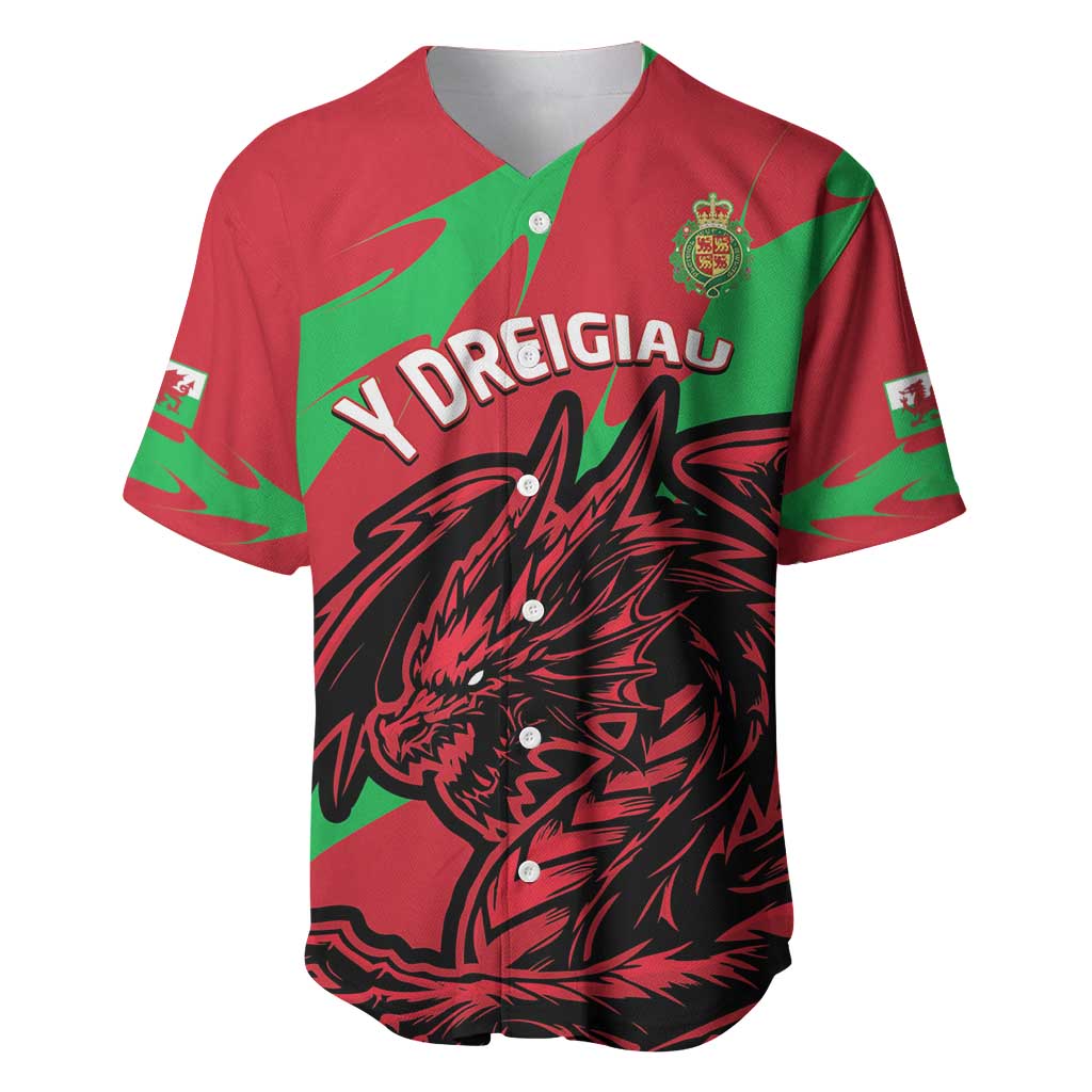 Custom Wales Football Baseball Jersey 2025 Welsh Y Dreigiau