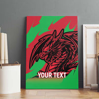 Custom Wales Football Canvas Wall Art 2025 Welsh Y Dreigiau