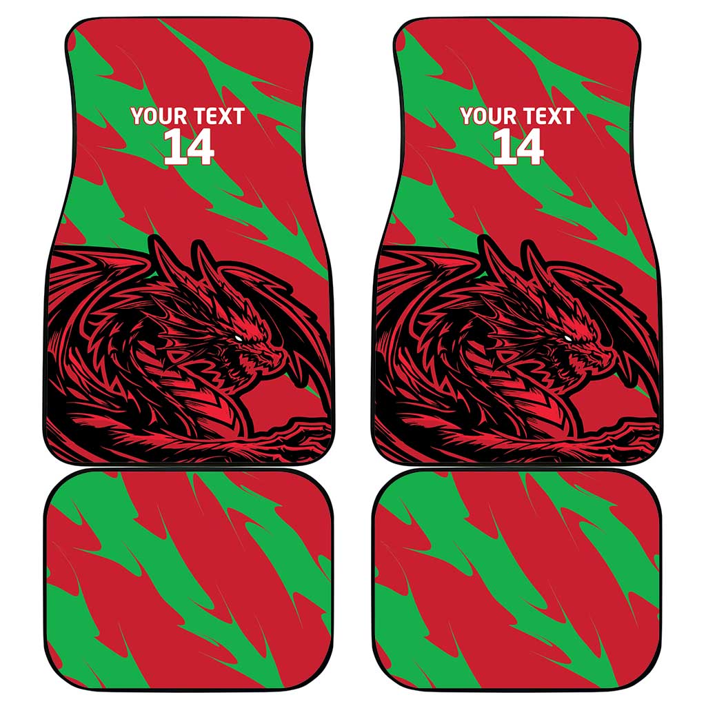 Custom Wales Football Car Mats 2025 Welsh Y Dreigiau
