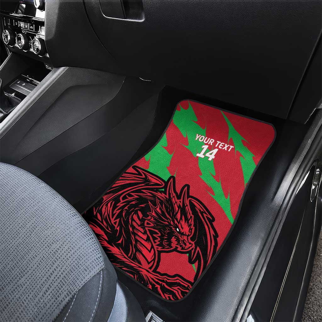 Custom Wales Football Car Mats 2025 Welsh Y Dreigiau