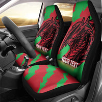 Custom Wales Football Car Seat Cover 2025 Welsh Y Dreigiau